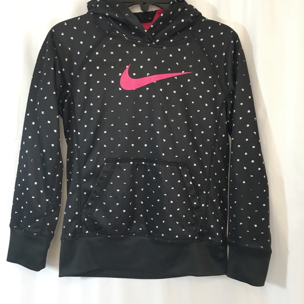 SOLD Girls Nike Black Hotpink Hoodie Size Small
